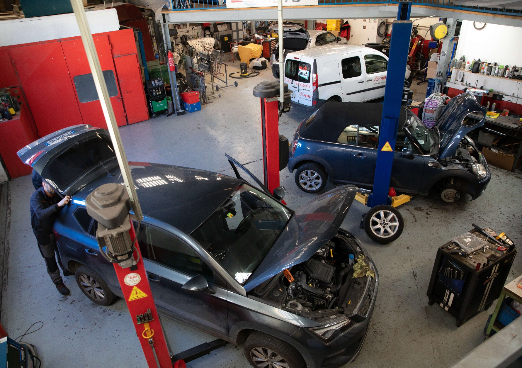 photo de l'atelier du garage