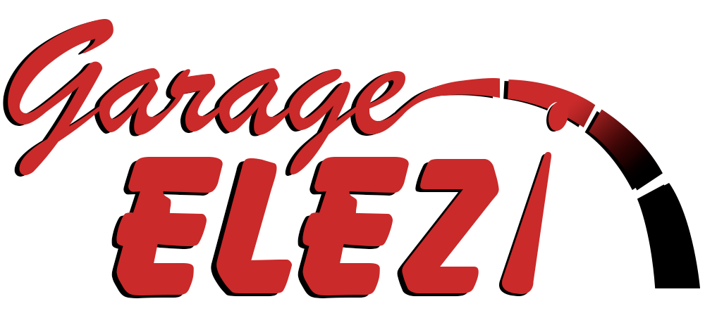 Logo du garage de couleur rouge